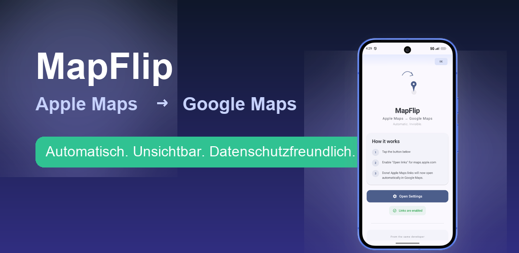 MapFlip Feature Graphic